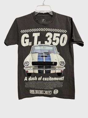 Shelby GT 350 Relaxed Graphic Tee Size XS Grey Unisex Retro Americana Distressed